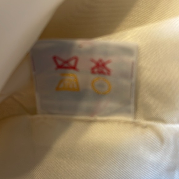 Jac Dale 4/34 cotton/linen/poly blend butter cream tailored pocketed jacket - Picture 8 of 8